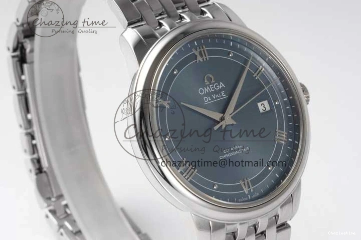 0301 De Ville SS DIWF 1:1 Best Edition Light Blue Dial SS Markers on SS Bracelet MIYOTA TopPick 7850